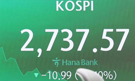 KOSPI Ends Monday Down 0.40%