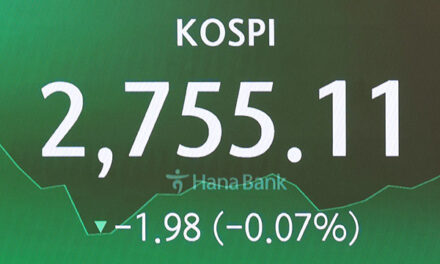 KOSPI Ends Wednesday Down 0.07%