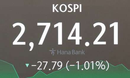 KOSPI Ends Friday Down 1.01%