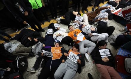 Members of Disability Organizations Stage Die-in on Day of Persons with Disabilities
