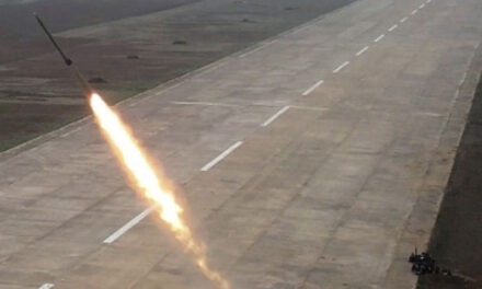 N. Korean Leader Inspects Test-firing of Multiple Rocket Launcher Shells