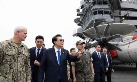 Pres. Yoon Boards USS Theodore Roosevelt