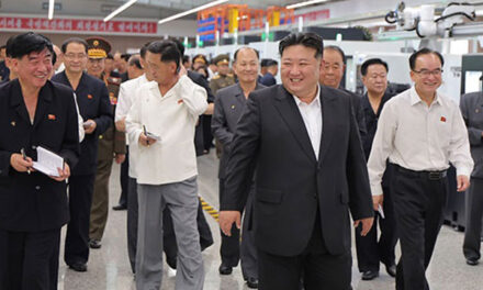 N. Korean Leader Visits Munitions Factory after Key Party Meeting